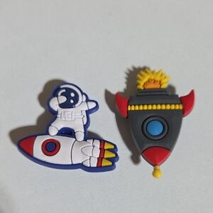 Astronaut and Rocket Shoe Charms Set Interstellar